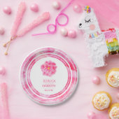 Rosa Kamelien Hochzeitsfeier Teller (Party)