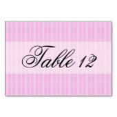 Rosa Kamelien und Hochzeit von Ribbon Tischnummer (Rückseite)