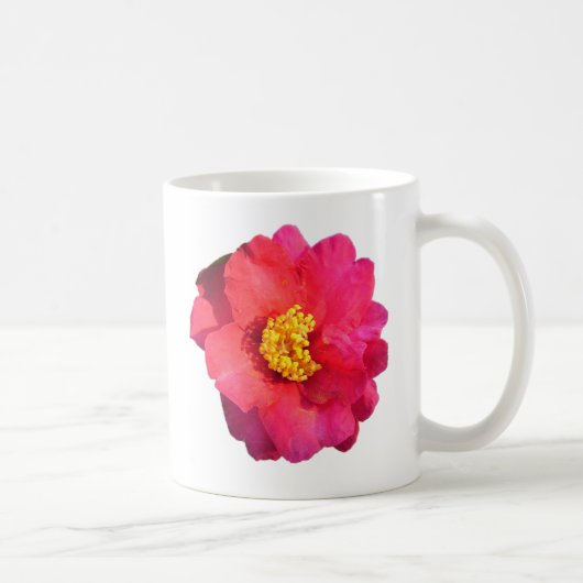 rosa Kamelienblüte Kaffeetasse (Rechts)