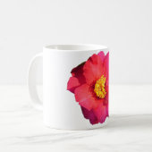 rosa Kamelienblüte Kaffeetasse (Vorderseite Links)