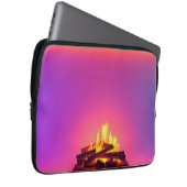 Rosa Kamin-Design Laptopschutzhülle (Vorne Rechts)
