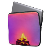 Rosa Kamin-Design Laptopschutzhülle (Vorderseite Links)