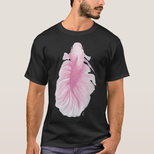 Rosa Kampffisch T-Shirt (Vorderseite)
