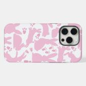 Rosa Kaninchen-Muster iPhone Hülle (Rückseite (Horizontal))