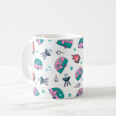 Rosa Karawane Kaffeetasse (Vorderseite Links)