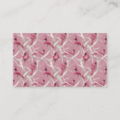 Rosa Kardinal Bird Baby Duschkabine Windelwanne Begleitkarte (Rückseite)