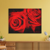 Rosa Kardinal:Canvas Print Leinwanddruck (Insitu (Wohnzimmer))