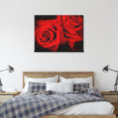 Rosa Kardinal:Canvas Print Leinwanddruck (Insitu (Schlafzimmer))