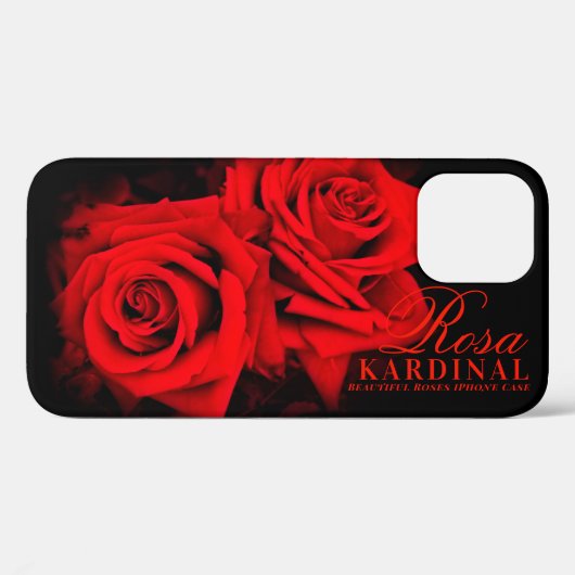 Rosa Kardinal  Case-Mate iPhone Hülle (Rückseite (Horizontal))