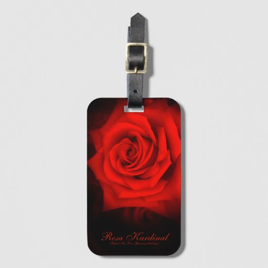 Rosa Kardinal [Luggage Tag] Gepäckanhänger (Vorderseite Vertikal)