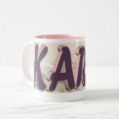 Rosa Karen-Tasse Zweifarbige Tasse (Vorderseite Links)