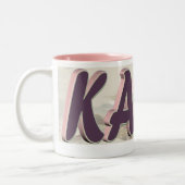 Rosa Karen-Tasse Zweifarbige Tasse (Links)