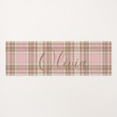 Rosa Kariert braun Karierte Farbe Yogamatte (Rückseite (Horizontal))