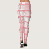 Rosa Kariert Leggings (Rückseite)