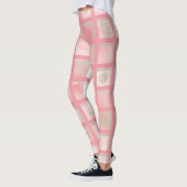Rosa Kariert Leggings (Links)