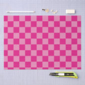 Rosa karierte geometrische seidenpapier (Handwerk)