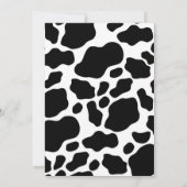 Rosa Karierte Heilige Kuh Erster Geburtstag Einladung (Rückseite)