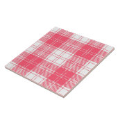 Rosa Karierte Keramik Tile Fliese (Seite)