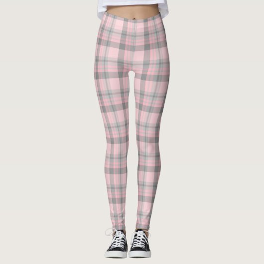 Rosa, Karierte Leggings (Vorderseite)