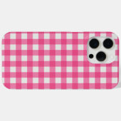 Rosa karierte Schachtel Case-Mate iPhone Hülle (Rückseite (Horizontal))