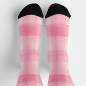 Rosa Karierte Socken (Oben)