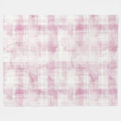 Rosa Karierte Streifen Fleecedecke (Vorderseite (Horizontal))