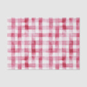 Rosa Karierte Streifen Geburtstag Seidenpapier (Vorderseite)