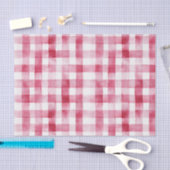 Rosa Karierte Streifen Geburtstag Seidenpapier (Handwerk)