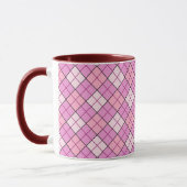 Rosa Karierte Tasse (Links)