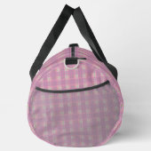 Rosa Karierter Reisetasche, Groß Duffle Bag (Rechts)