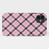 Rosa kariertes DOS Case-Mate iPhone Hülle (Rückseite (Horizontal))
