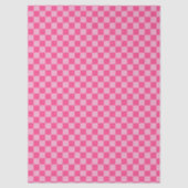 Rosa kariertes Druckmuster Seidenpapier (Vorderseite)