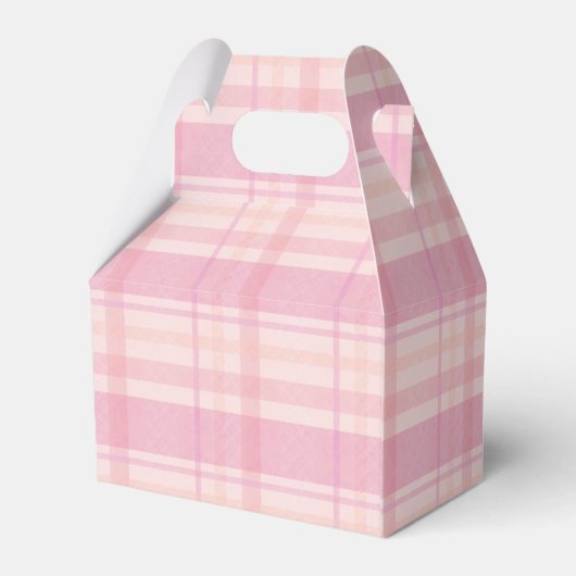 Rosa Kariertes Gastgeschenk Box - Stilvolle Gesche Geschenkschachtel (Rückseite)