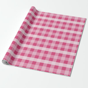 Rosa kariertes geschenkpapier