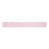 Rosa kariertes Gingham Satinband (Vorderseite)