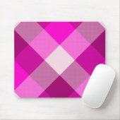 Rosa kariertes Mousepad (Mit Mouse)