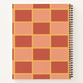 rosa, kariertes Muster Notizblock (Rückseite)