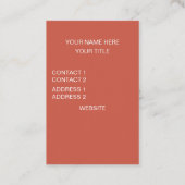 rosa, kariertes Muster Visitenkarte (Rückseite)