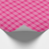 Rosa Kariertes Schleifpapier Geschenkpapier (Ecke)