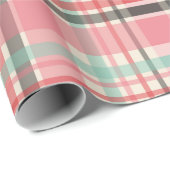 Rosa Kariertes Schleifpapier Geschenkpapier (Rolleneckpunkt)