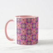 Rosa kariertes tasse (Links)