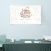 Rosa Karneval Circus Geburtstagsparty des Kindes Banner (Messeveranstaltung)