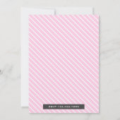 Rosa Karneval Circus Girls Einladung zur Geburtsta (Rückseite)