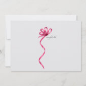 Rosa Karneval-Masken-Einladung Einladung (Rückseite)