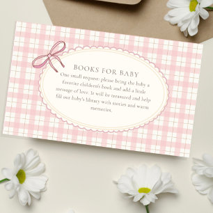 Rosa Karo-Buch für Baby Mädchen Kleines Küken Begleitkarte