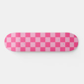 Rosa Karo-Druck Skateboard (Horizontal)