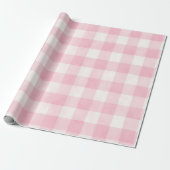 Rosa Karo Geschenkpapier (Ungerollt)