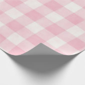 Rosa Karo Geschenkpapier (Ecke)