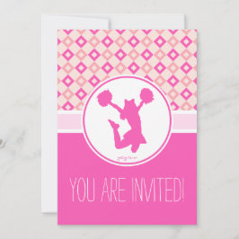 Rosa Karo-Karo-Party Einladung