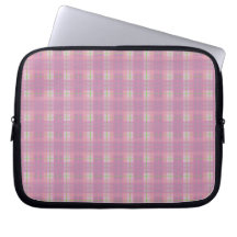 Rosa Karo Laptop-Hüllen Schutz